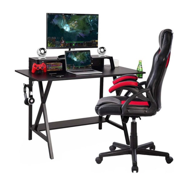 Μεταλλικό Γραφείο για Gaming με USB 120 x 58 x 90 cm Hoppline HOP1000913-1