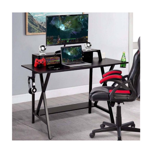 Μεταλλικό Γραφείο για Gaming με USB 120 x 58 x 90 cm Hoppline HOP1000913-1