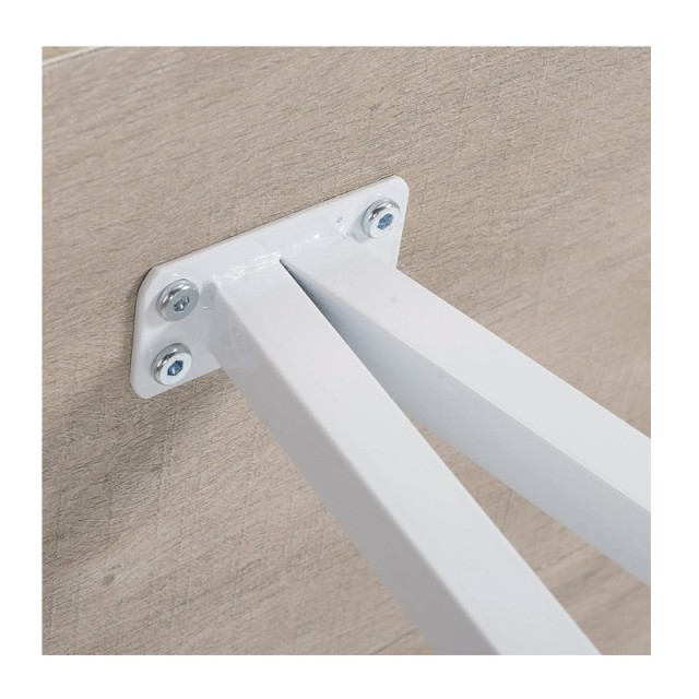 Μεταλλικό Γραφείο με 2 Ράφια 120 x 60 x 76 cm HOMCOM 836-236