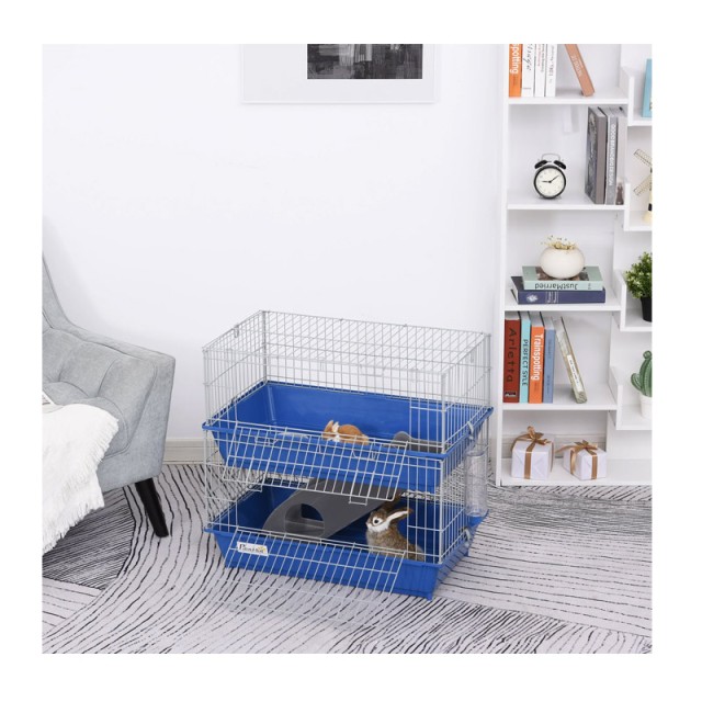 Μεταλλικό Κλουβί για Κατοικίδια 72 x 44 x 67 cm PawHut D51-155