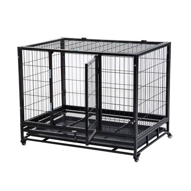 Μεταλλικό Κλουβί Μεταφοράς Σκύλου με Ρόδες 95 x 61.5 x 68.5 cm PawH...