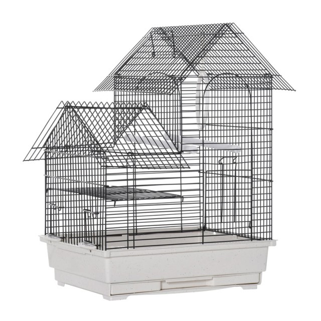 Μεταλλικό Κλουβί Πτηνών 39 x 34 x 47 cm PawHut D10-063WT