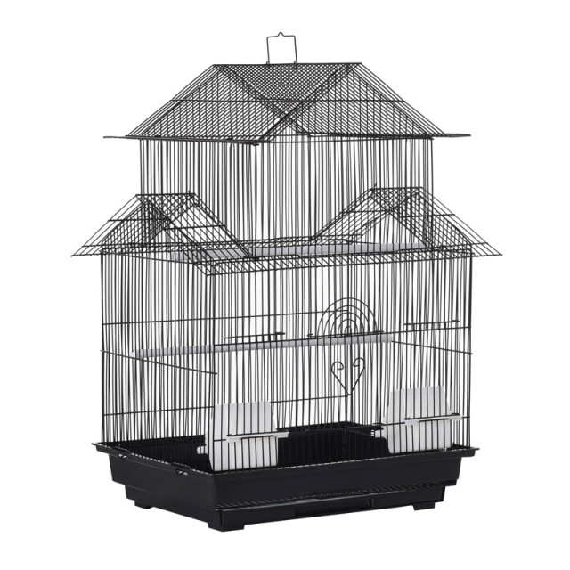 Μεταλλικό Κλουβί Πτηνών 51 x 47 x 67 cm PawHut D10-062BK