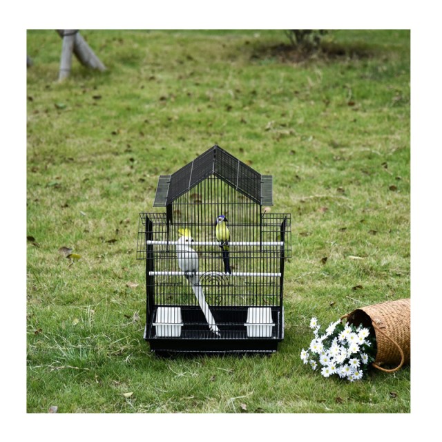 Μεταλλικό Κλουβί Πτηνών 51 x 47 x 67 cm PawHut D10-062BK