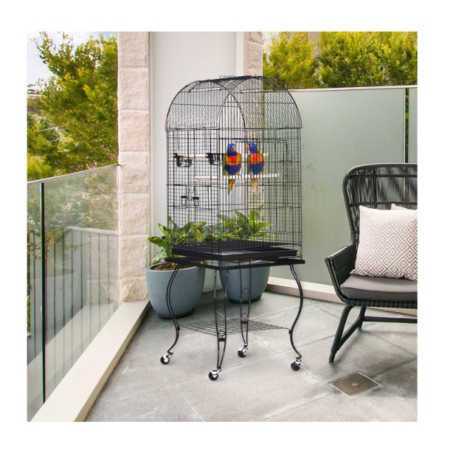 Μεταλλικό Κλουβί Πτηνών 51 x 51 x 137 cm PawHut D10-024