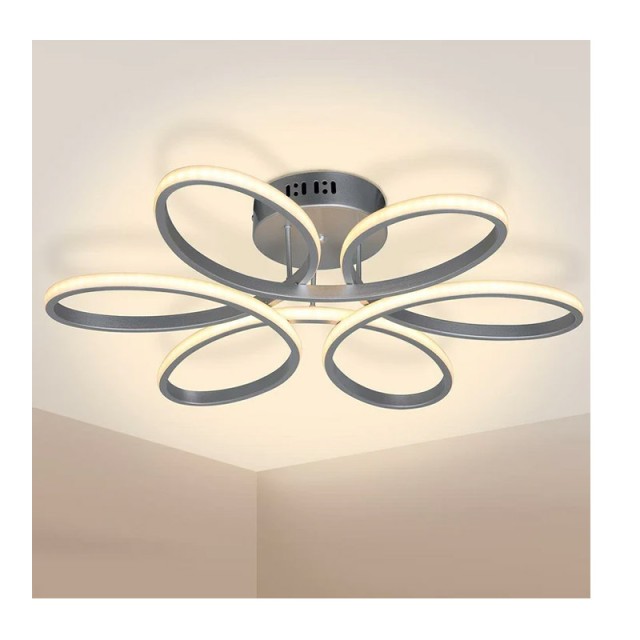 Μεταλλικό LED Φωτιστικό Οροφής 3000K 2580 Lm 48 W Bakaji 02835720