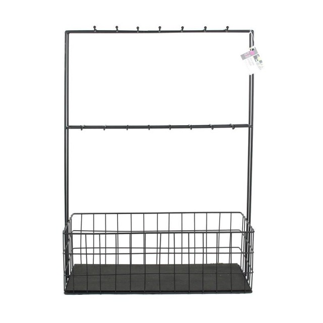 Μεταλλικό Μίνι Μπαρ με 16 Άγκιστρα 44.5 x 18.2 x 62 cm Home Deco Factory KA2953