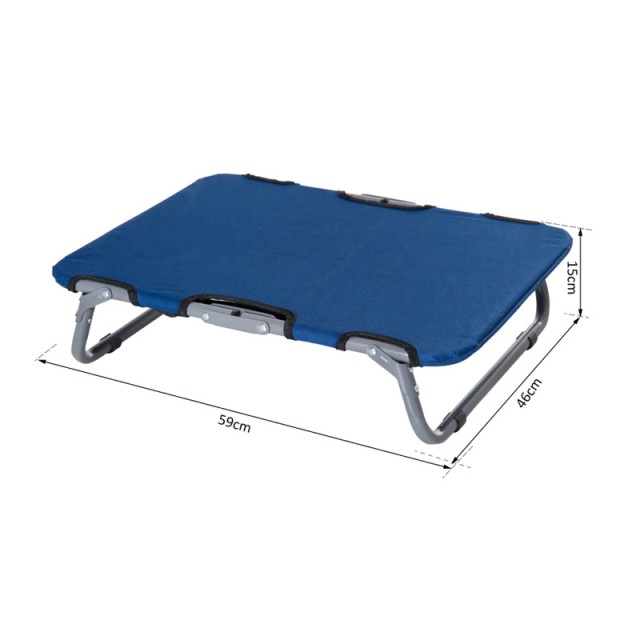 Μεταλλικό Πτυσσόμενο Κρεβάτι Σκύλου 59 x 46 x 15 cm PawHut D04-101BU