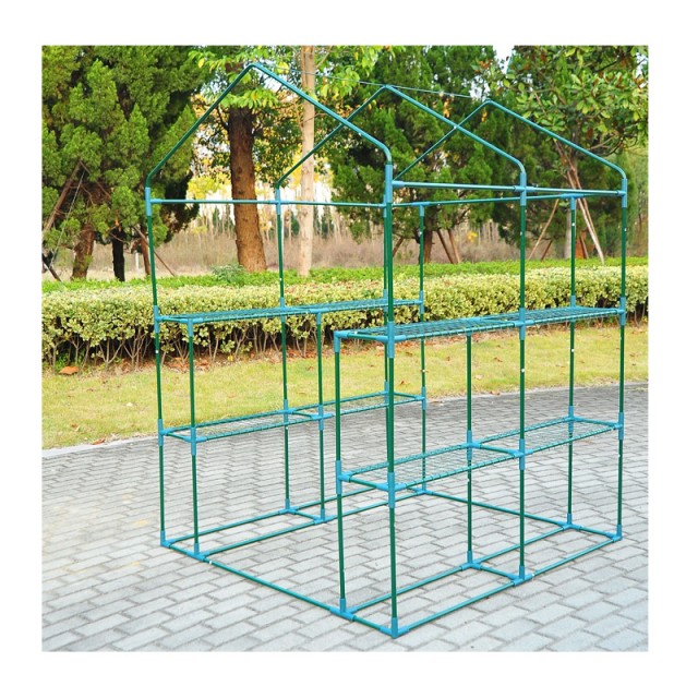 Μεταλλικό Θερμοκήπιο με 4 Ράφια 143 x 143 x 195 cm Outsunny 01-0472
