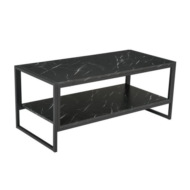 Μεταλλικό Τραπέζι Σαλονιού 106 x 50 x 47 cm HOMCOM 833-821BK Μεταλλικό Τραπέζι Σαλονιού 106 x 50 x 47 cm HOMCOM 833-821BK