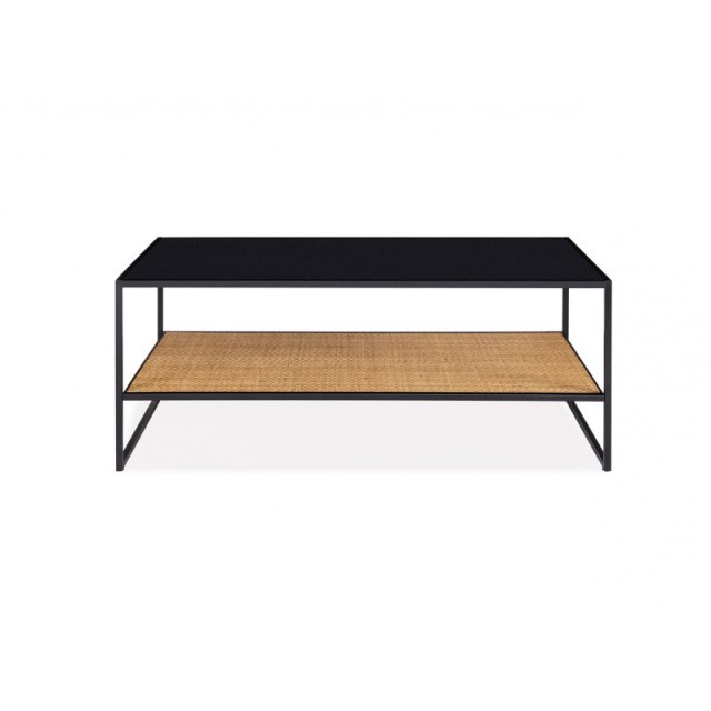 Μεταλλικό Τραπέζι Σαλονιού με 1 Ράφι 113 x 60 x 45 cm Lagos Idomya ...