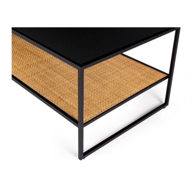 Μεταλλικό Τραπέζι Σαλονιού με 1 Ράφι 113 x 60 x 45 cm Lagos Idomya ...