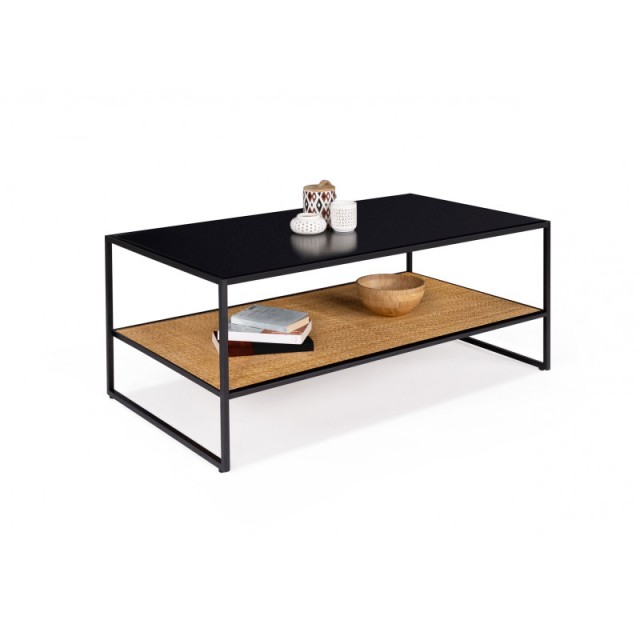 Μεταλλικό Τραπέζι Σαλονιού με 1 Ράφι 113 x 60 x 45 cm Lagos Idomya 30088586