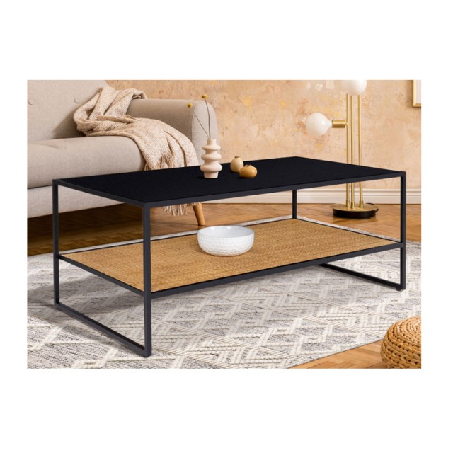 Μεταλλικό Τραπέζι Σαλονιού με 1 Ράφι 113 x 60 x 45 cm Lagos Idomya 30088586