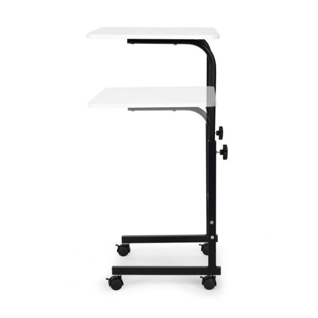 Μεταλλικό Τροχήλατο Τραπέζι για Laptop 39 x 43 x 62.5-83 cm Χρώματο...