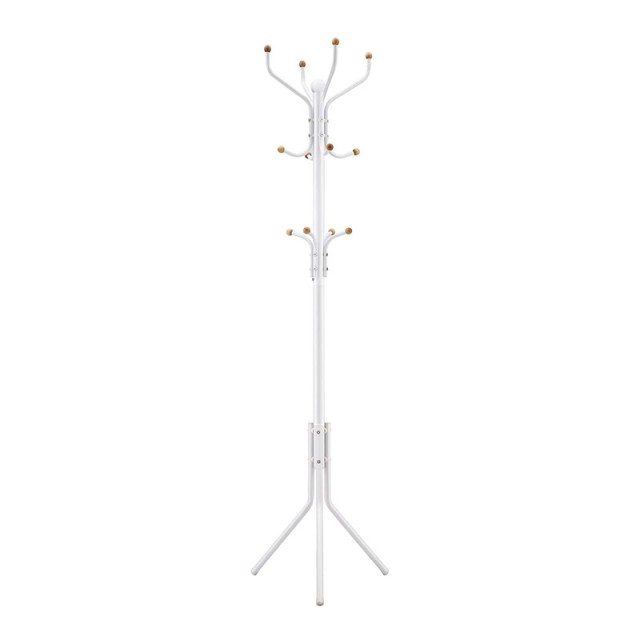 Μεταλλικός Καλόγερος 44 x 182 cm Χρώματος Λευκό Songmics RCR19W