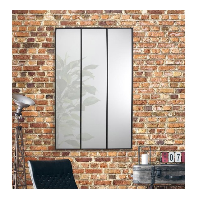 Μεταλλικός Ορθογώνιος Καθρέπτης 115 x 1.5 x 75 cm Home Deco Factory HD4371