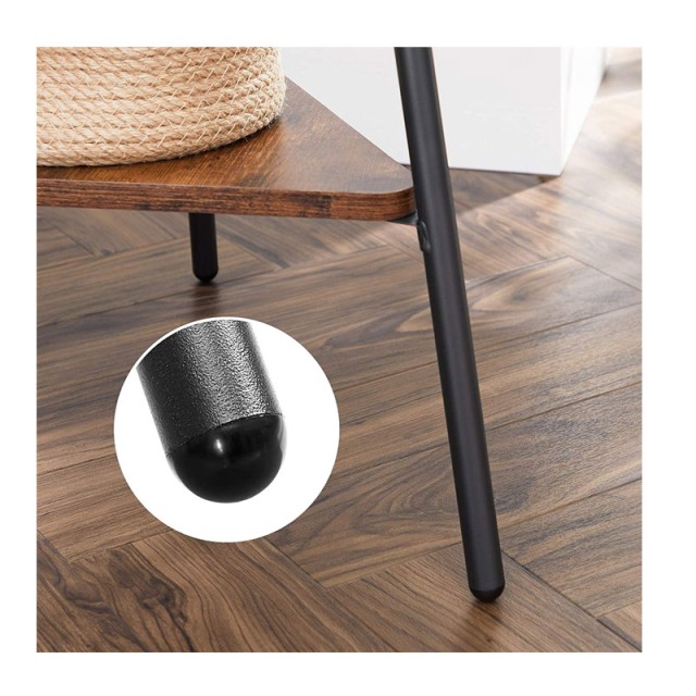 Μεταλλικός Καλόγερος με 2 Ξύλινα Ράφια 49.5 x 49.5 x 179 cm VASAGLE... Μεταλλικός Καλόγερος με 2 Ξύλινα Ράφια 49.5 x 49.5 x 179 cm VASAGLE...