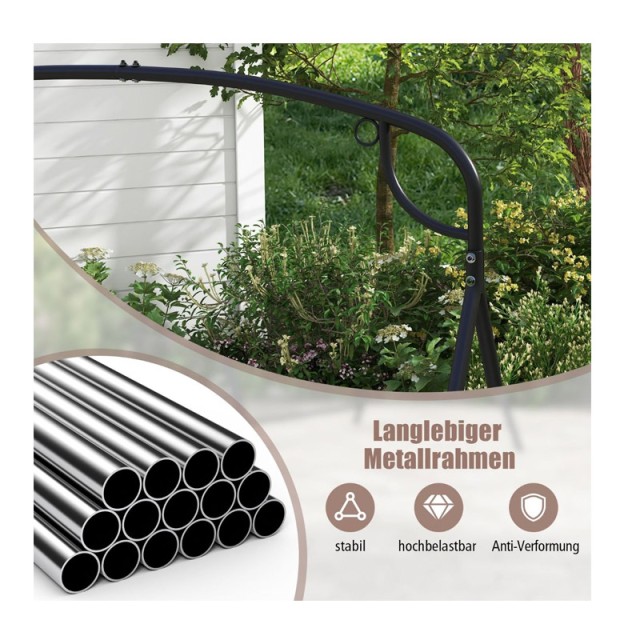 Μεταλλικός Σκελετός Κούνιας 180 x 133 x 182 cm Costway NP11346DK Μεταλλικός Σκελετός Κούνιας 180 x 133 x 182 cm Costway NP11346DK