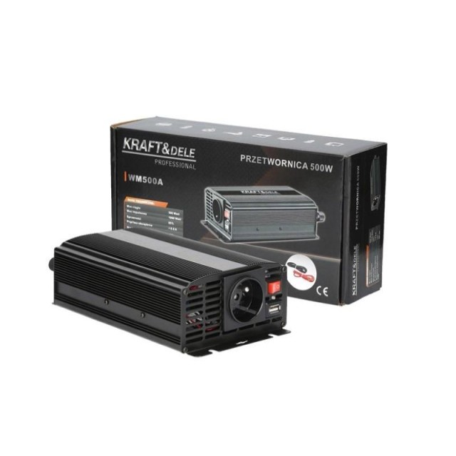Μετατροπέας Αυτοκινήτου 500 W 12 - 230 V Kraft&Dele KD-1252