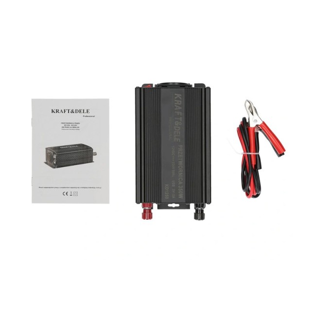 Μετατροπέας Αυτοκινήτου 350 W 12 / 24 - 230 V Kraft&Dele KD-1250