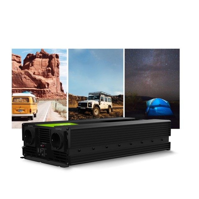 Μετατροπέας - Inverter Ισχύος Αυτοκινήτου 24 V σε 230 V 1500 / 3000 W Green Cell INV24