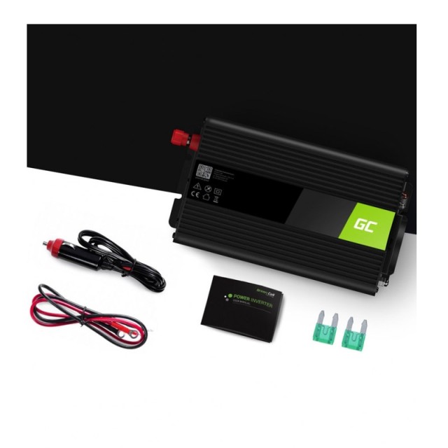 Μετατροπέας - Inverter Ισχύος Αυτοκινήτου 24 V σε 230 V 300 / 600 W Green Cell INV02DE