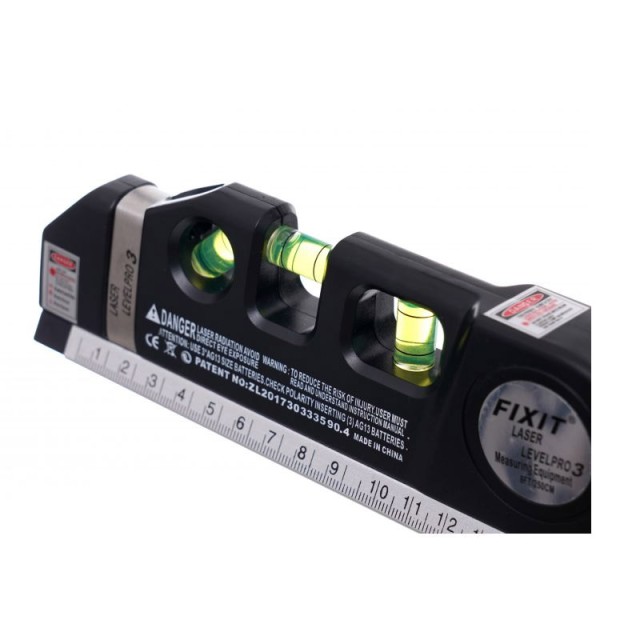 Μέτρο - Αλφάδι με Γραμμή Laser 250 cm Kraft&Dele KD-10437