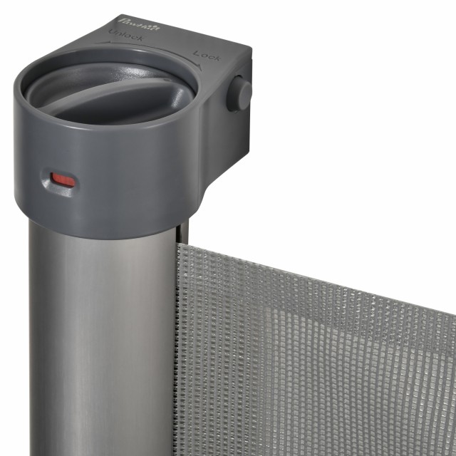 PawHut Safety Barrier για Σκύλους Επεκτάσιμο έως 140cm για Πόρτες και Σκάλες D06-111GY