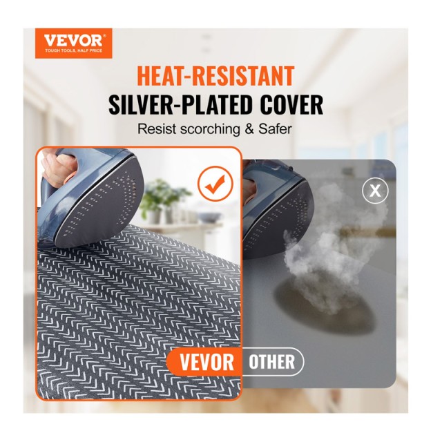 Mini Επιτραπέζια Σιδερώστρα με Κάλυμμα 595 x 365 x 187 mm VEVOR TYBC60365CM3247L3V0