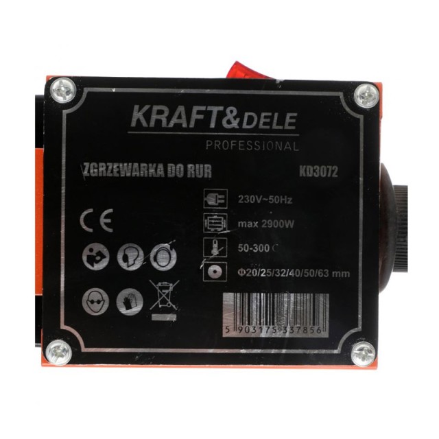 Μηχανή Συγκόλλησης Σωλήνων 2900 W Kraft&Dele KD-3072