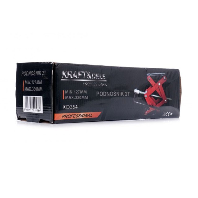 Μηχανικός Γρύλος Αυτοκινήτων Ψαλίδι 2T Kraft&Dele KD-354