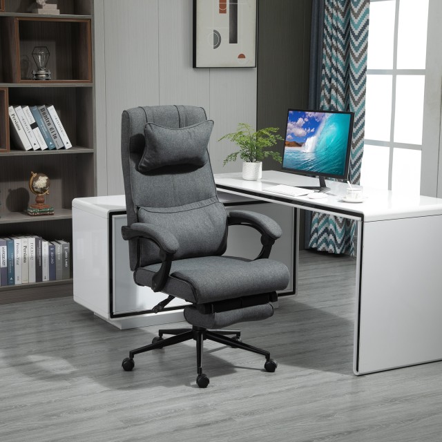 Καρέκλα Γραφείου με Υποπόδιο 66 x 70 x 115-123 cm Vinsetto 921-281
