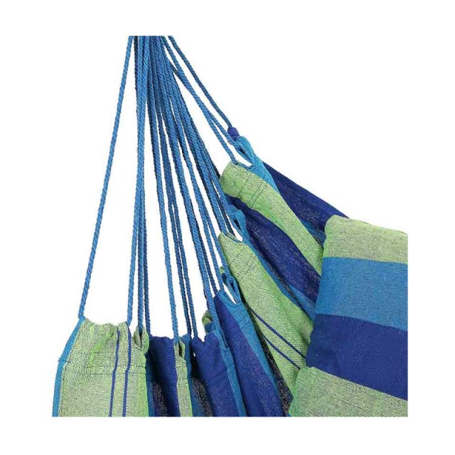 Μονή Αιώρα Canvas με Μαξιλάρια 45 x 80 cm Χρώματος Μπλε Hoppline HOP1001069-1