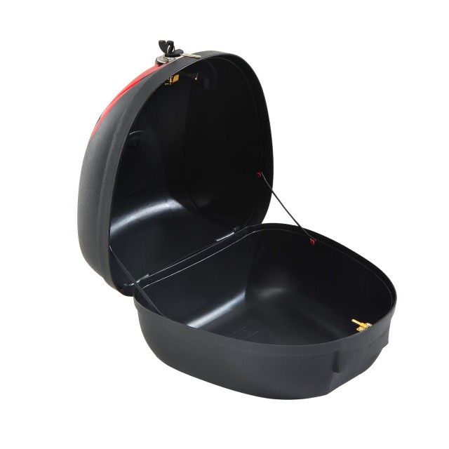 Homcom Universal Top Case για μοτοσυκλέτες και σκούτερ 24L Μαύρη AA...