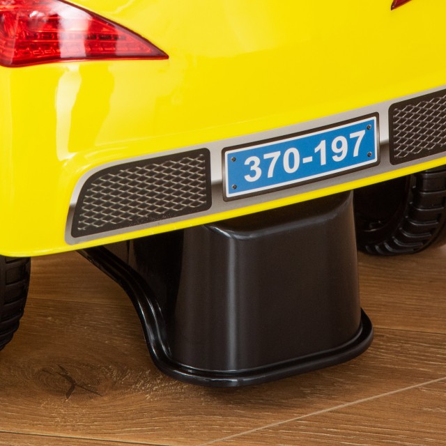 HOMCOM Ride-on Toy Car for Children, Μουσική και Φώτα, Ηλικία 18-36 Μηνών - Κίτρινο 370-197YL