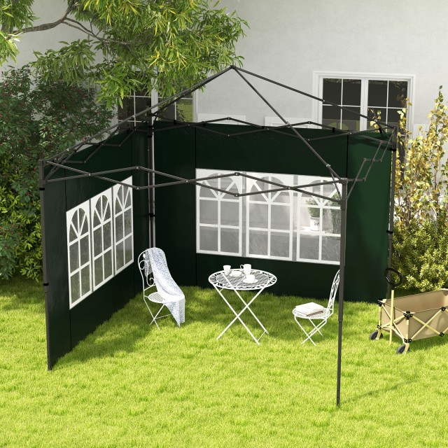 Σετ 2 Φύλλων για Κιόσκια 3x3 m και 3x6 m με Παράθυρα, σε PE και Πλα...