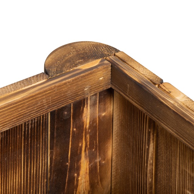 Outsunny Rectangular Planter Box για φυτά σε ξύλο ελάτης, 70x35x30c...