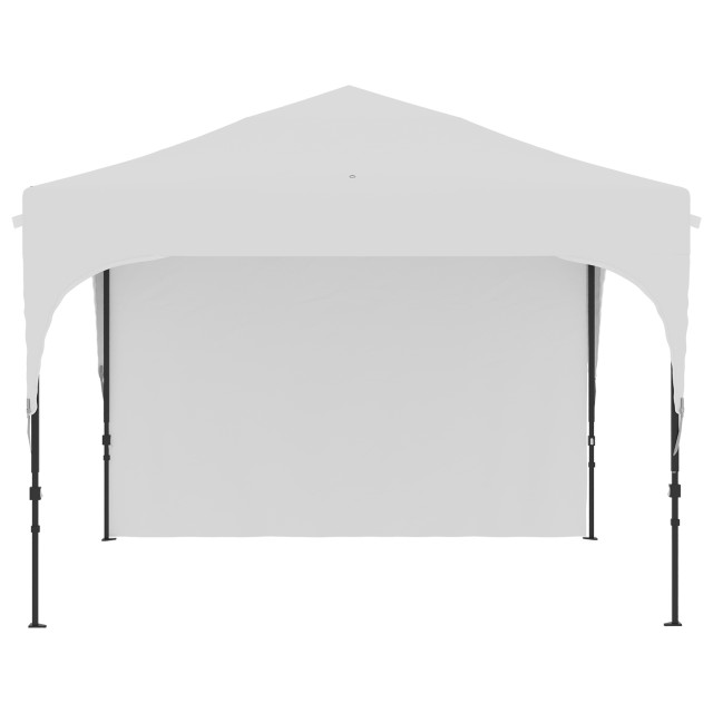 Outsunny Garden Gazebo 3x3 m με ρυθμιζόμενο ύψος σε 3 επίπεδα, από πολυεστέρα και ατσάλι, λευκό 84C-264V01WT
