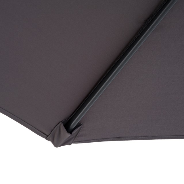 Outsunny Outsunny Outdoor Parasol Ατσάλινο πλαίσιο και Πολυεστέρας Αδιάβροχο Anti-UV Φ300x250cm, Γκρι 84D-037GY