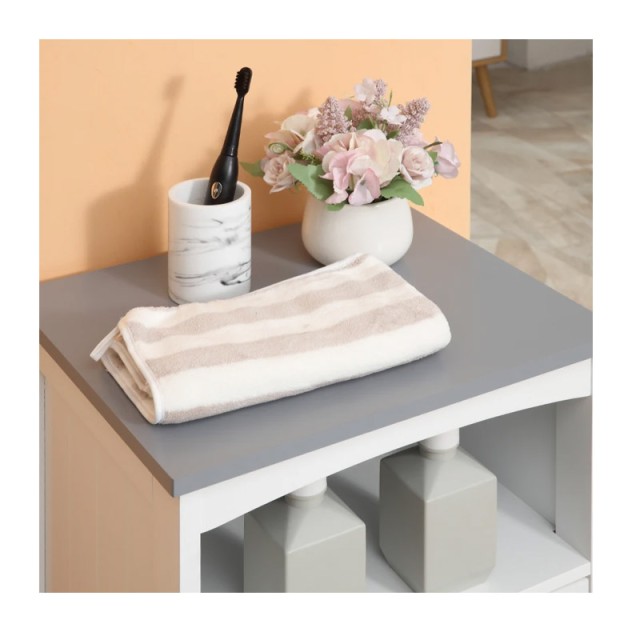 Ντουλάπι Μπάνιου με 3 Συρτάρια και 1 Ράφι 40 x 33 x 80 cm Kleankin 834-362