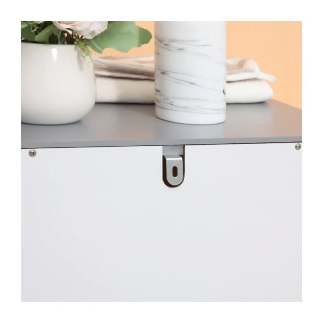 Ντουλάπι Μπάνιου με 3 Συρτάρια και 1 Ράφι 40 x 33 x 80 cm Kleankin 834-362