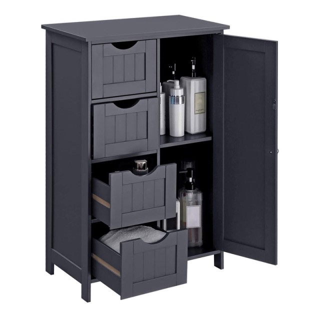 Ντουλάπι Μπάνιου με 4 Συρτάρια 55 x 82 x 30 cm VASAGLE LHC41GY
