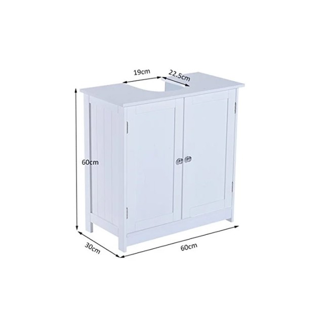 Ντουλάπι Νιπτήρα 60 x 60 x 30 cm HOMCOM 834-079