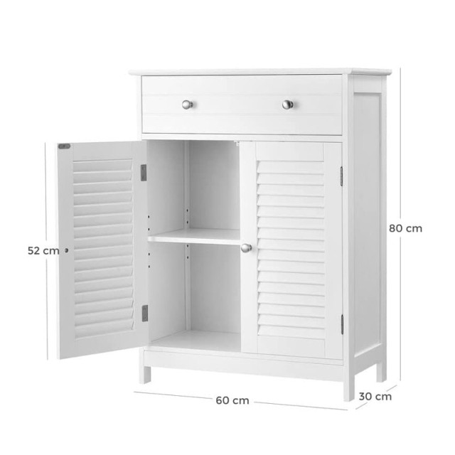 Ντουλάπι Μπάνιου 60 x 30 x 80 cm VASAGLE BBC51WT
