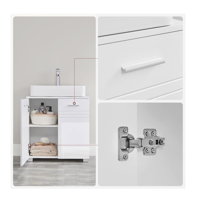 Ντουλάπι Νιπτήρα 60 x 30 x 63 cm VASAGLE BBK112W01