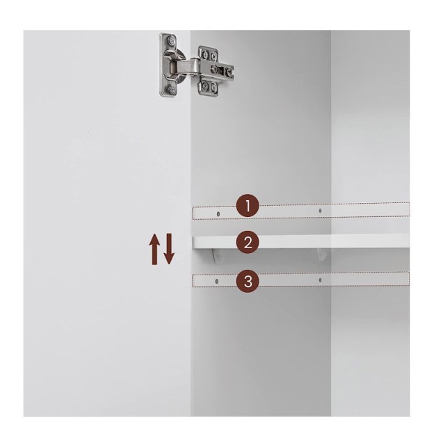 Ντουλάπι Νιπτήρα 60 x 30 x 63 cm VASAGLE BBK112W01