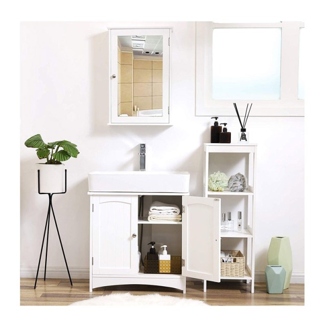 Ντουλάπι Νιπτήρα 60 x 60 x 30 cm Songmics BBC01WT