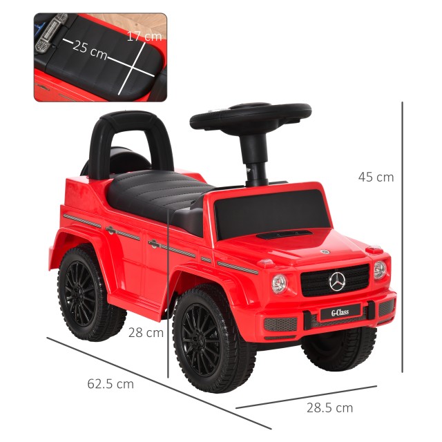 HOMCOM Push μοντέλο αυτοκινήτου Mercedes-Benz G350 για παιδιά 12-36...
