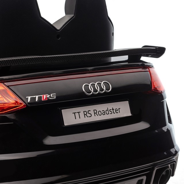 HOMCOM Ηλεκτρικό αυτοκίνητο για παιδιά 3-5 ετών AUDI TT με τηλεχειριστήριο, ανοιγόμενες πόρτες και προβολείς LED, μαύρο 370-079V90BK